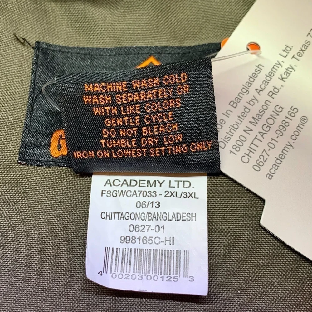 🦌 Academy Game Winner Hunting Vest, Sz 2XL, NWT - Picture 4 of 6